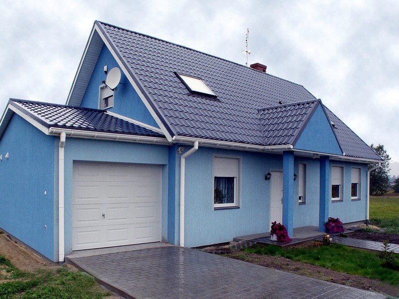 Чертеж крыши дома с размерами